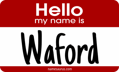 Hello my name is Waford png download