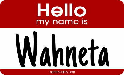 Hello my name is Wahneta png download