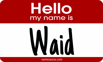 Hello my name is Waid png download