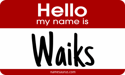 Hello my name is Waiks png download