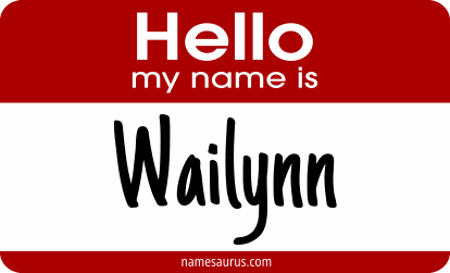 Hello my name is Wailynn png download