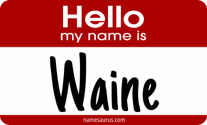Hello my name is Waine png download