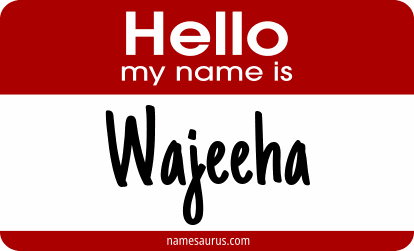 Hello my name is Wajeeha png download
