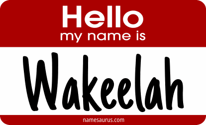 Hello my name is Wakeelah png download
