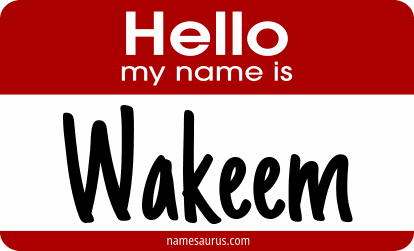Hello my name is Wakeem png download