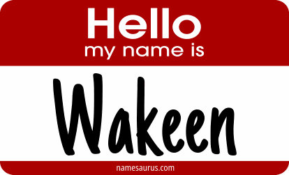 Hello my name is Wakeen png download