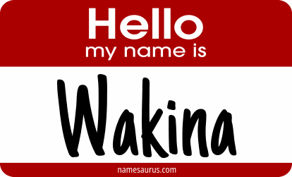 Hello my name is Wakina png download