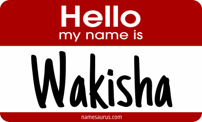 Hello my name is Wakisha png download