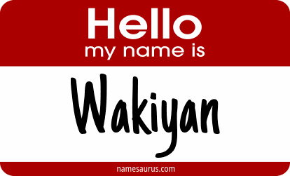 Hello my name is Wakiyan png download