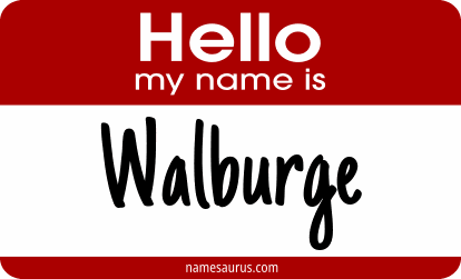 Hello my name is Walburge png download