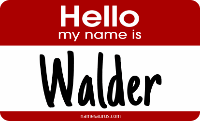 Hello my name is Walder png download
