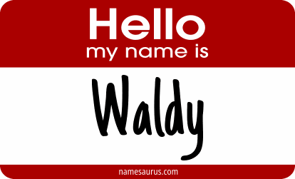 Hello my name is Waldy png download