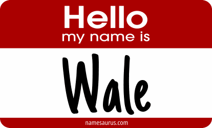 Hello my name is Wale png download