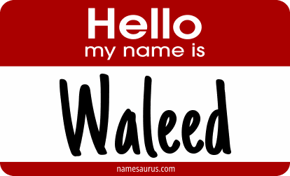 Hello my name is Waleed png download
