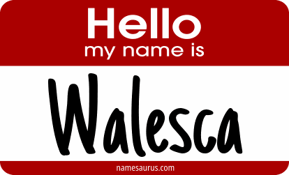 Hello my name is Walesca png download
