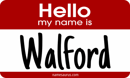 Hello my name is Walford png download