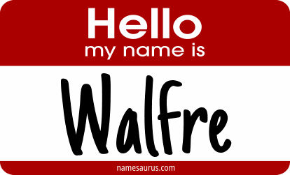 Hello my name is Walfre png download