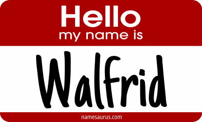 Hello my name is Walfrid png download