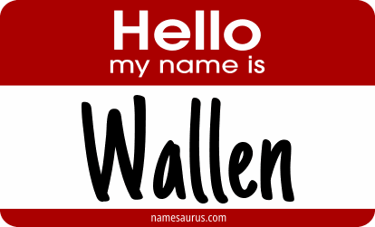 Hello my name is Wallen png download