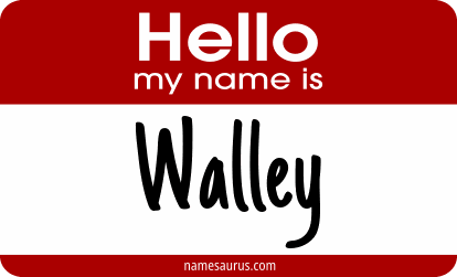 Hello my name is Walley png download