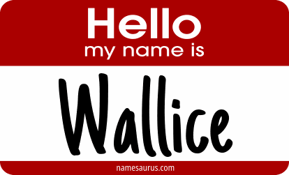 Hello my name is Wallice png download