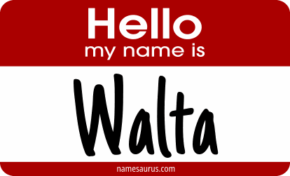 Hello my name is Walta png download