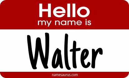 Hello my name is Walter png download