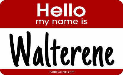 Hello my name is Walterene png download