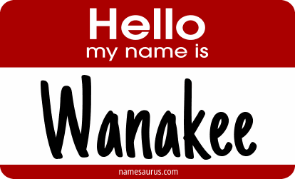 Hello my name is Wanakee png download