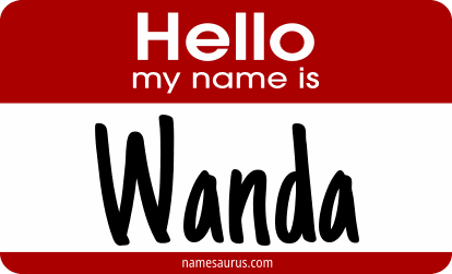 Hello my name is Wanda png download