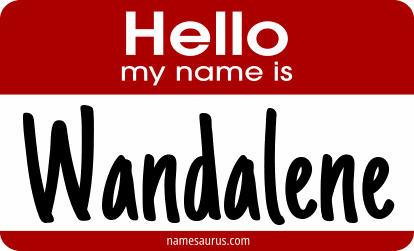 Hello my name is Wandalene png download