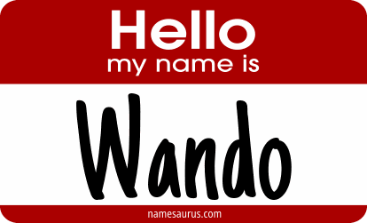 Hello my name is Wando png download