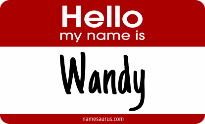 Hello my name is Wandy png download