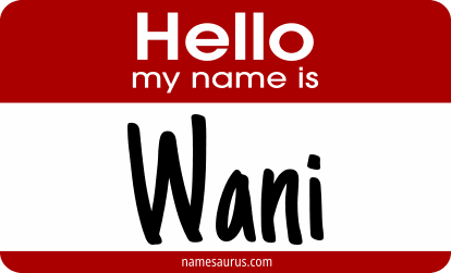Hello my name is Wani png download