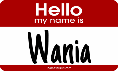 Hello my name is Wania png download