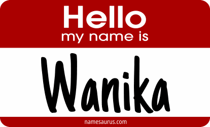 Hello my name is Wanika png download