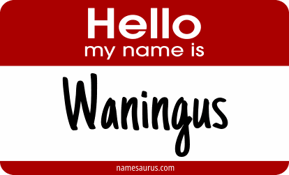 Hello my name is Waningus png download
