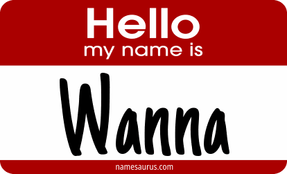 Hello my name is Wanna png download
