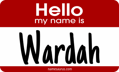 Hello my name is Wardah png download