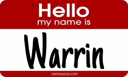 Hello my name is Warrin png download