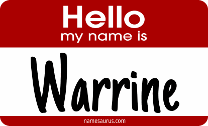 Hello my name is Warrine png download