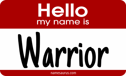 Hello my name is Warrior png download