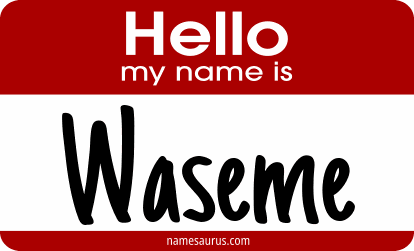 Hello my name is Waseme png download