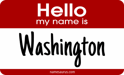 Hello my name is Washington png download