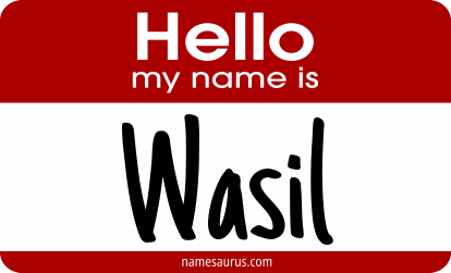 Hello my name is Wasil png download