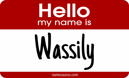 Hello my name is Wassily png download