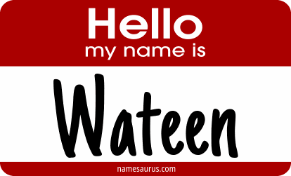 Hello my name is Wateen png download