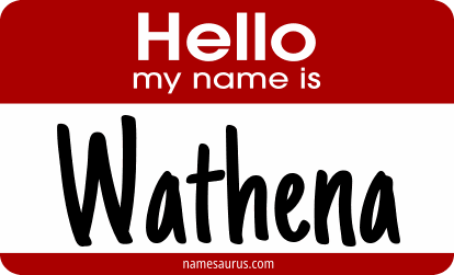 Hello my name is Wathena png download