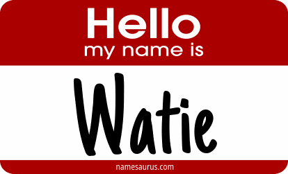 Hello my name is Watie png download