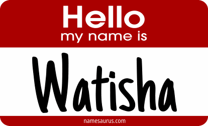 Hello my name is Watisha png download